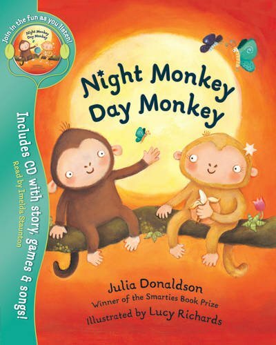 Night Monkey, Day Monkey (Book & CD) by Donaldson, Julia Mixed media product The