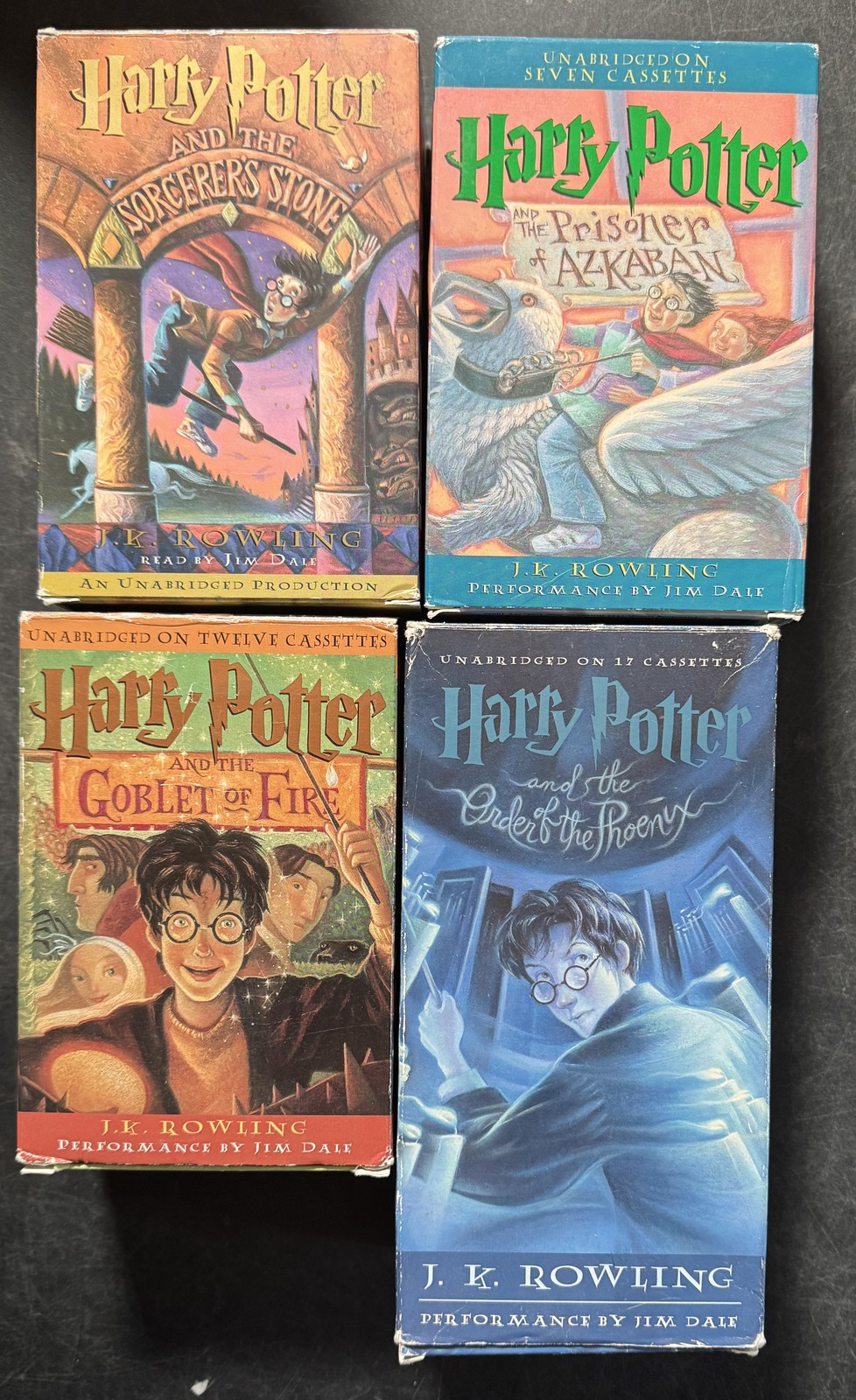 Lot 4 HARRY POTTER AUDIOBOOKS Cassettes 1 3 4 5 Partial Set