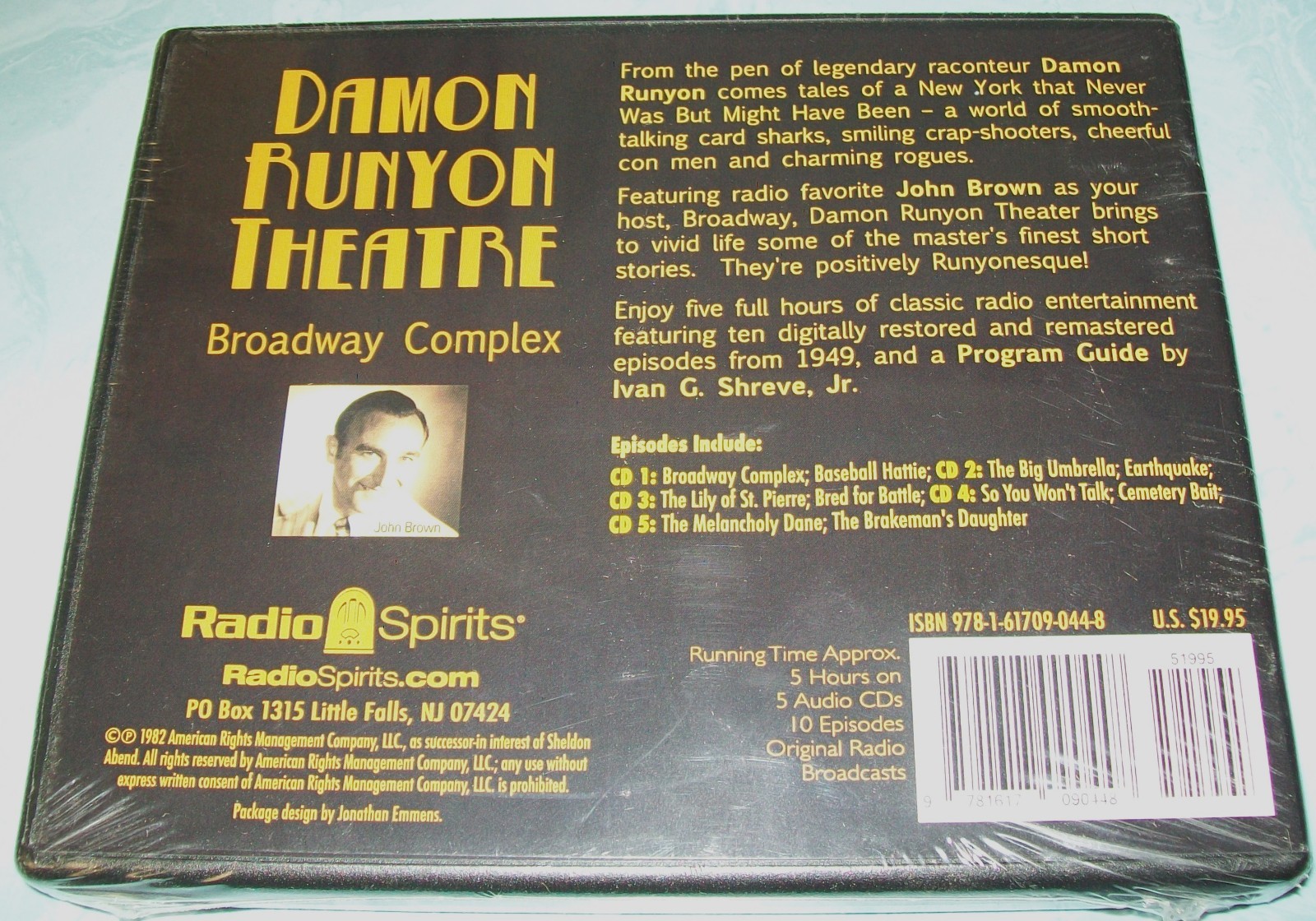 Damon Runyon Theatre: Broadway Complex (5-CD Set, Radio Spirits) New Unopened!