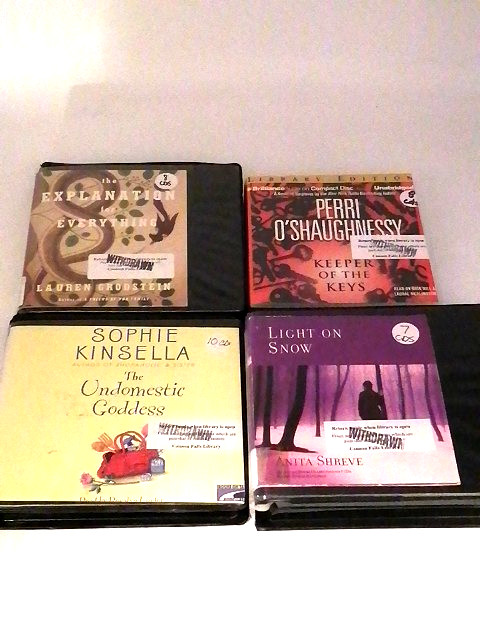 Audio Books CD Lot of 4 Fiction Novels Mystery Various Authors Unabridged
