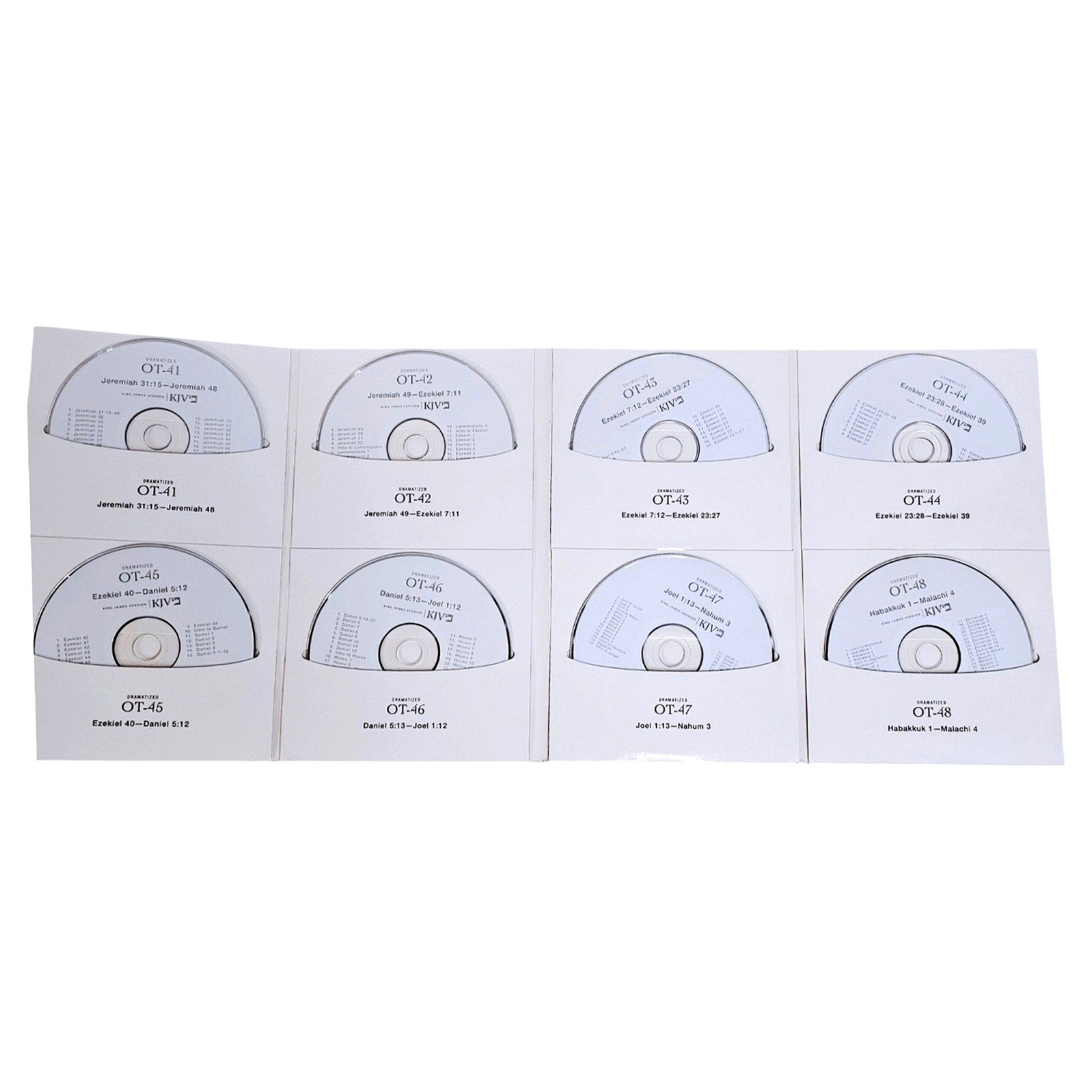 Zondervan KJV Audio Bible Dramatized 8 CD Set OT-41 OT-48 Jeremiah Malachi EUC