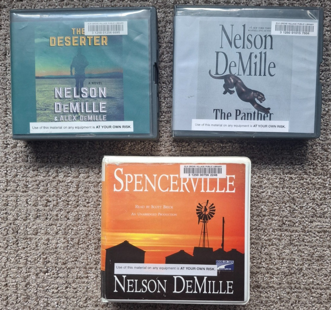Nelson DeMille Lot of 3 Audiobooks Books on CD Unbridged Espionage Thrillers