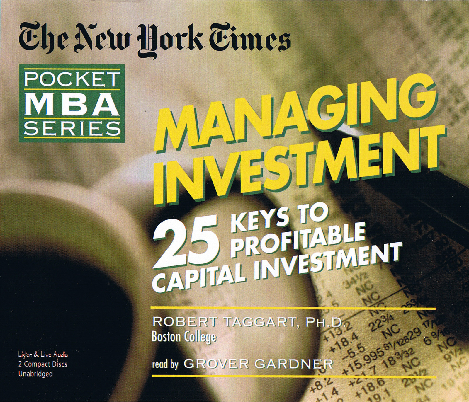 Managing Investment NY Times MBA Series 2-CD Audiobook — NEW — FREE SHIPPING