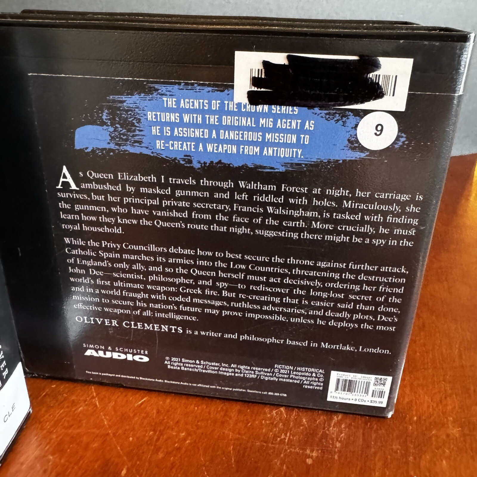 Lot: 3 Oliver Clements Audio Book CD Set Agents of The Crown Series 1 2 3 Queen