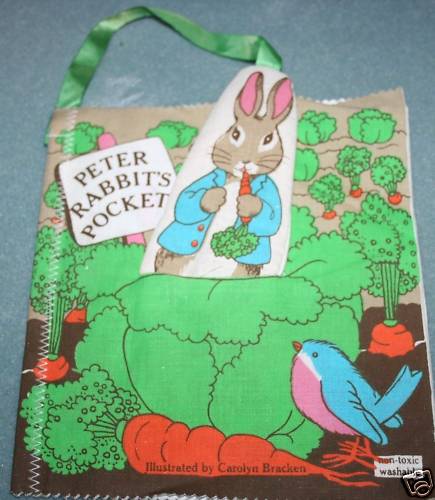 Peter Rabbit’s Pockets Cloth Baby Book Bracken 1982