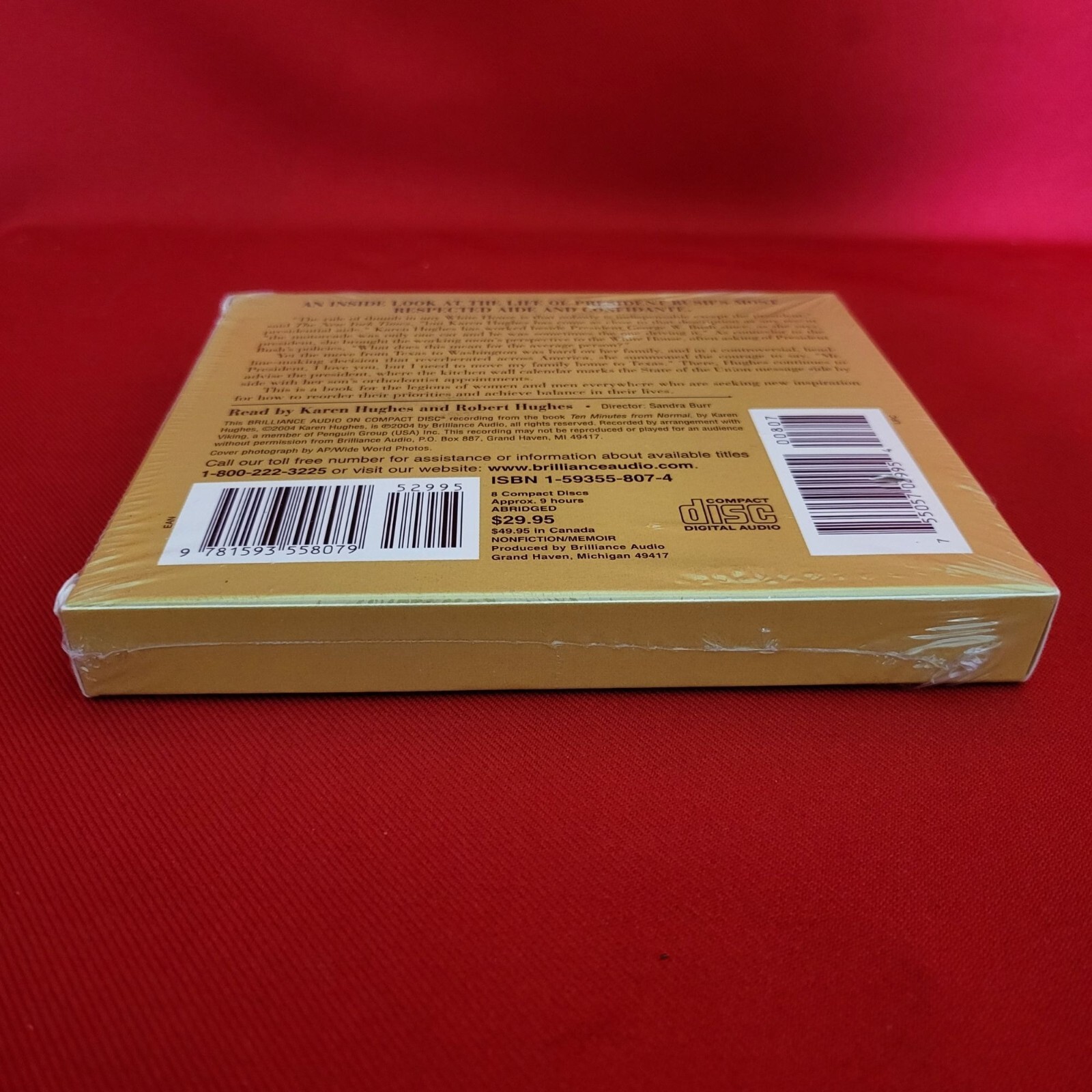 Audiobook Karen Hughes Ten Minutes from Normal 8 CDs Sealed