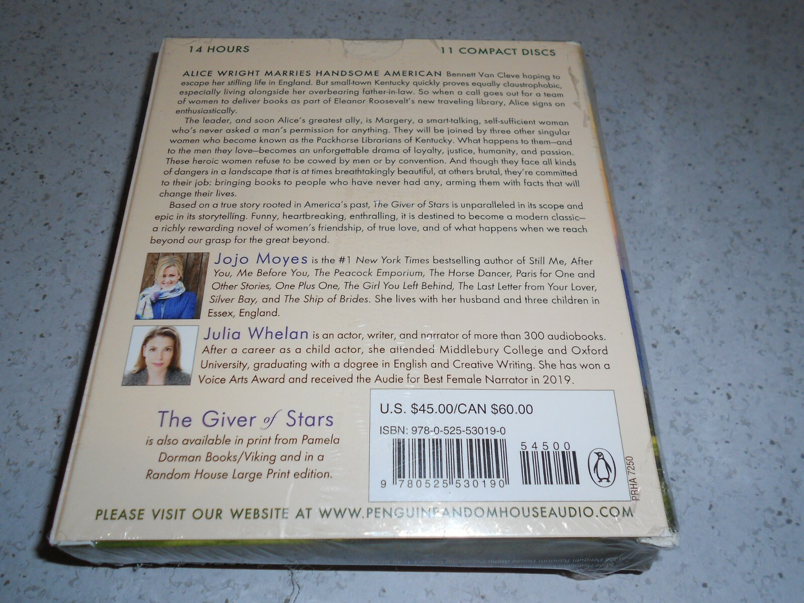 11-CDs Bestselling Audiobook THE GIVER OF STARS Novel by Jojo Moyes Unabridged 9