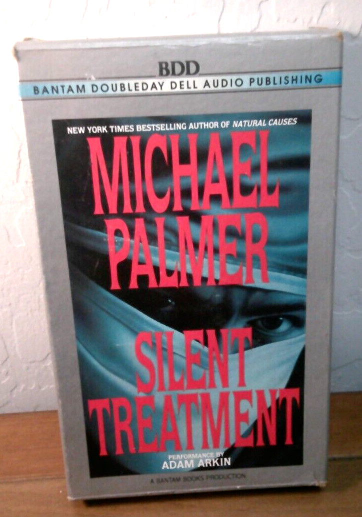 Michael Palmer! ~Silent Treatment! ~Audio Book (2) Cassettes! ~1995! ~BDD Audio!