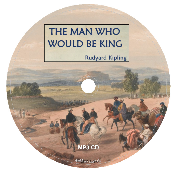 The Man Who Would Be King Rudyard Kipling Adventure Audiobook in 1 MP3 Audio CD
