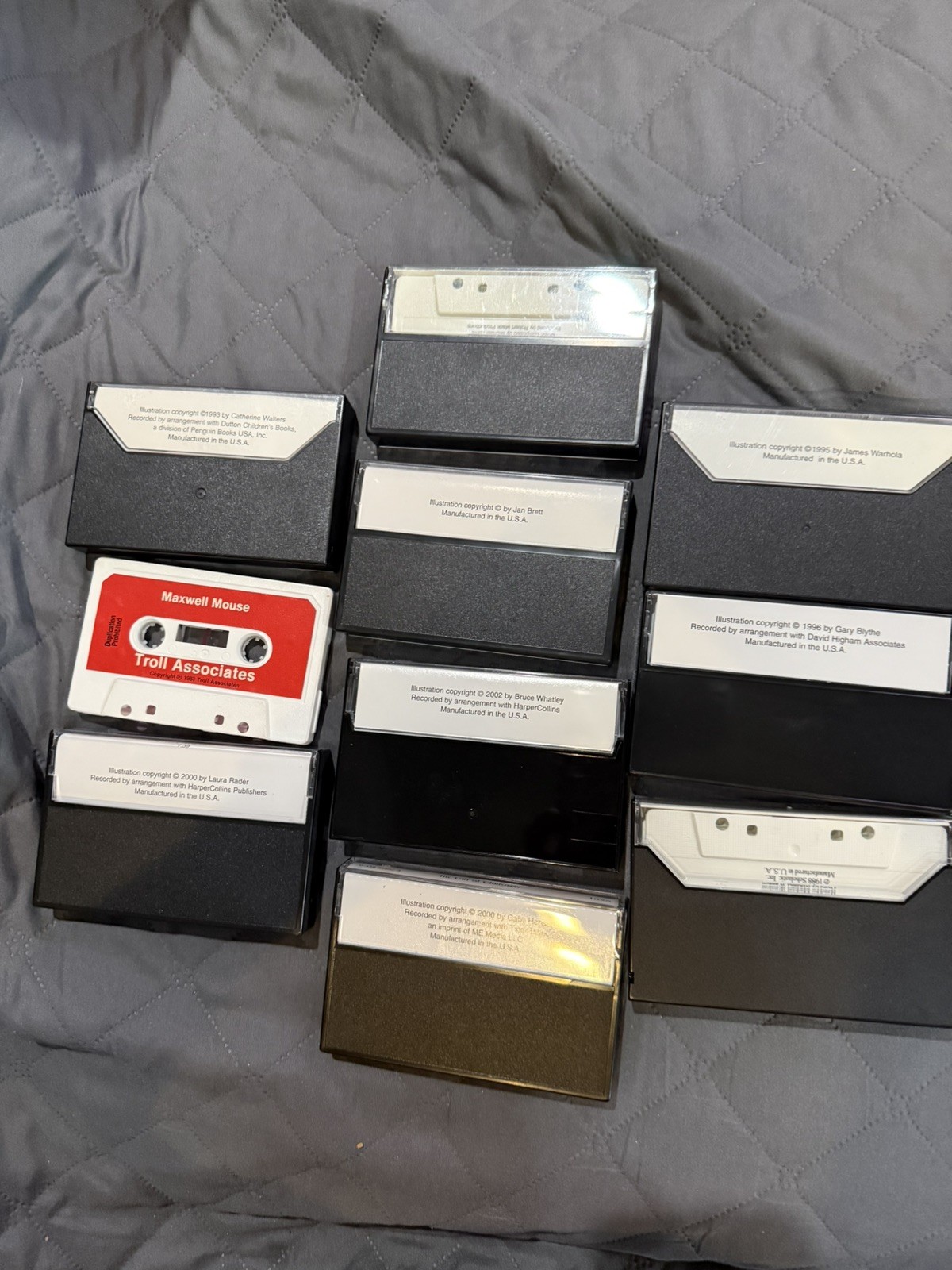 Lot of 10 Children’s Books on Tape, CHRISTMAS, Sweet Stories.School, daycare,etc