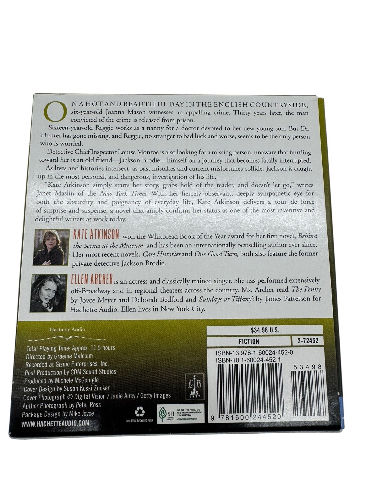 When Will There Be Good News: A Novel By Kate Atkinson Unabridged Audio Book CD