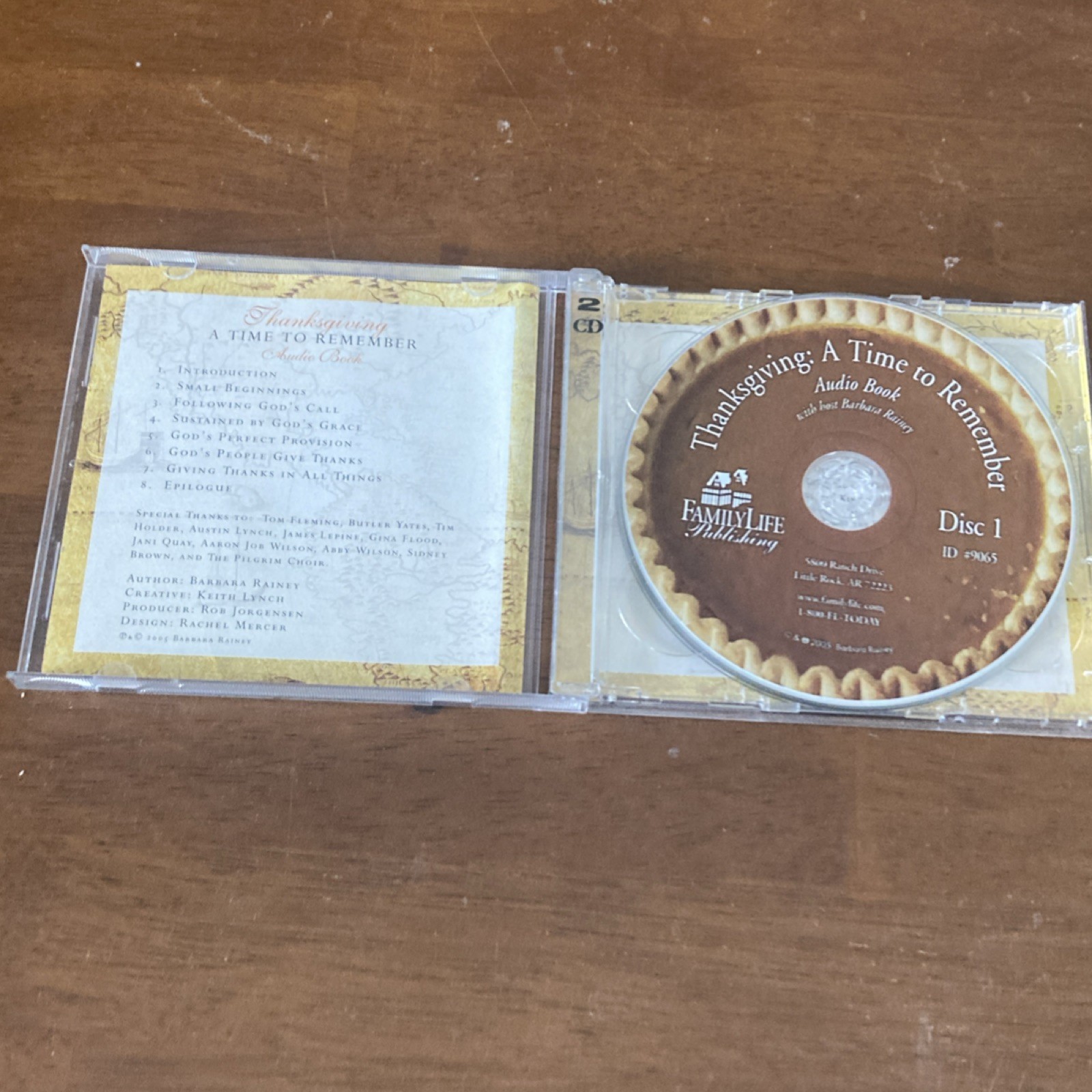 Thanksgiving: A Time to Remember Audiobook CD Barbara Rainey FamilyLife Bonus CD