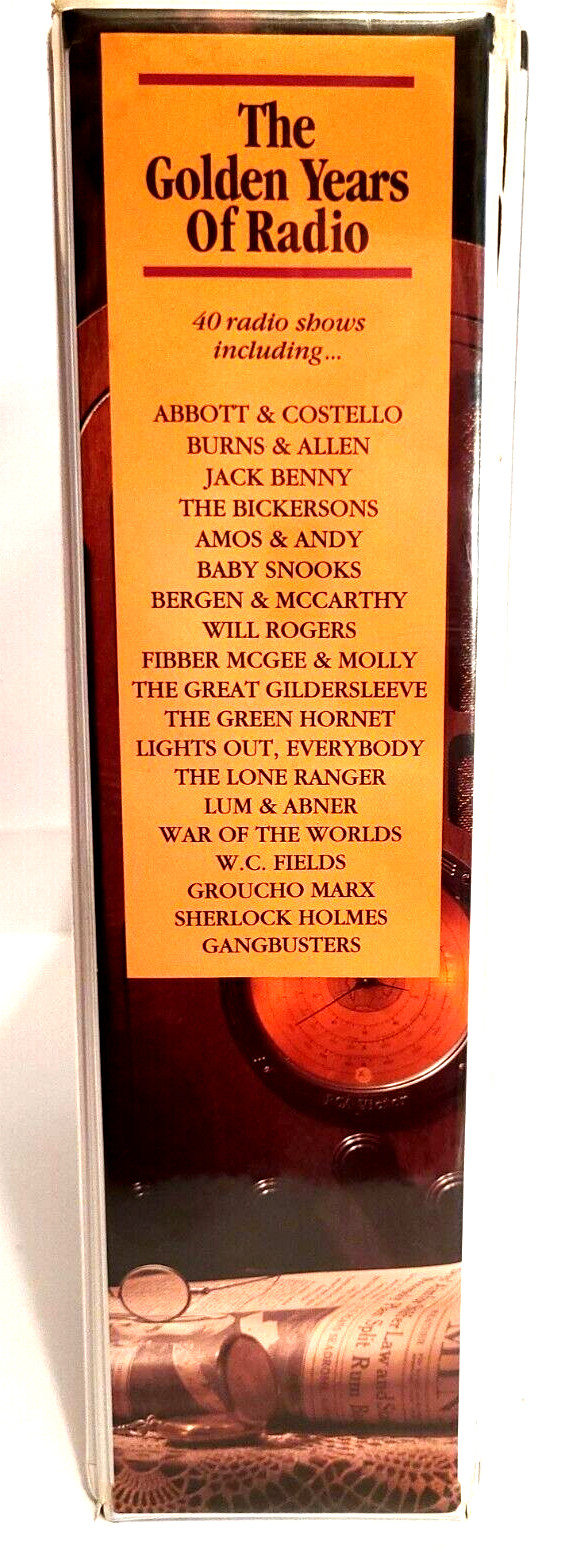 Vtg The Golden Years of Radio 40 Cassette Collectors Edition 92′ Abbott Costello