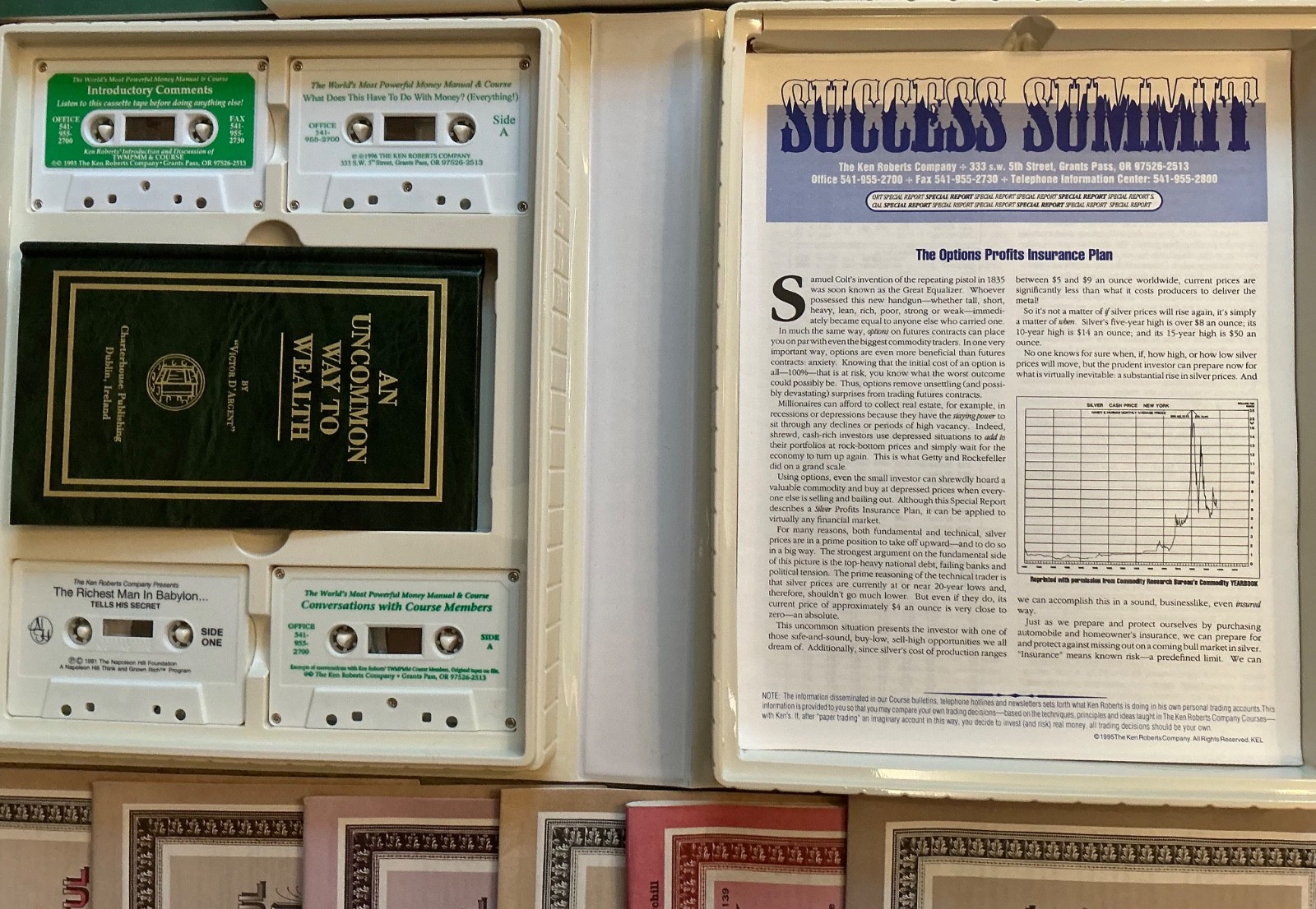 Ken Roberts Worlds Most Powerful Money Manual & Course Seminar Cassettes VHS