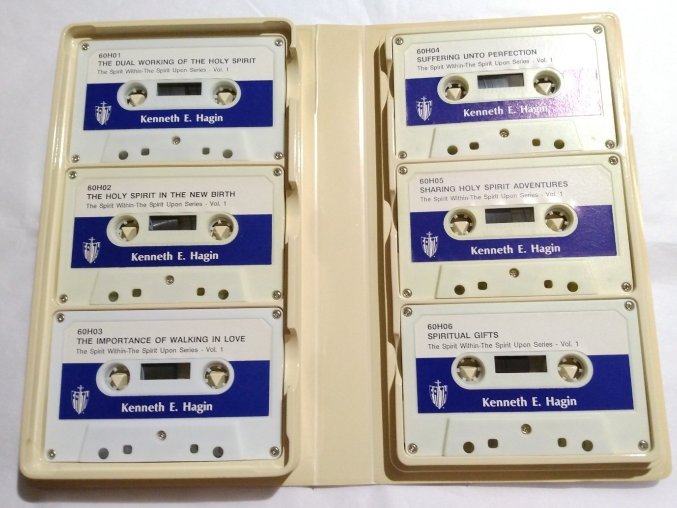 Vintage Kenneth E. Hagin Spirit Within Upon Volume 1 Series Audio Cassette Set