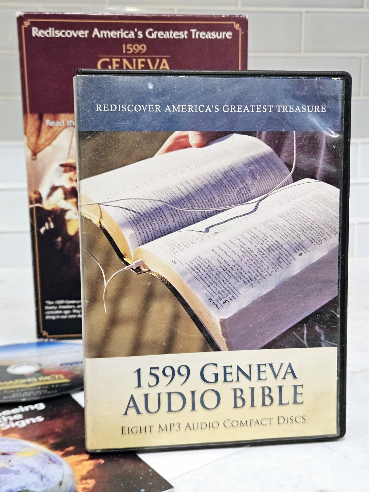 1599 Geneva Bible AUDIO CDs MP3 Complete Bible Genesis Thru Revelation Colonial