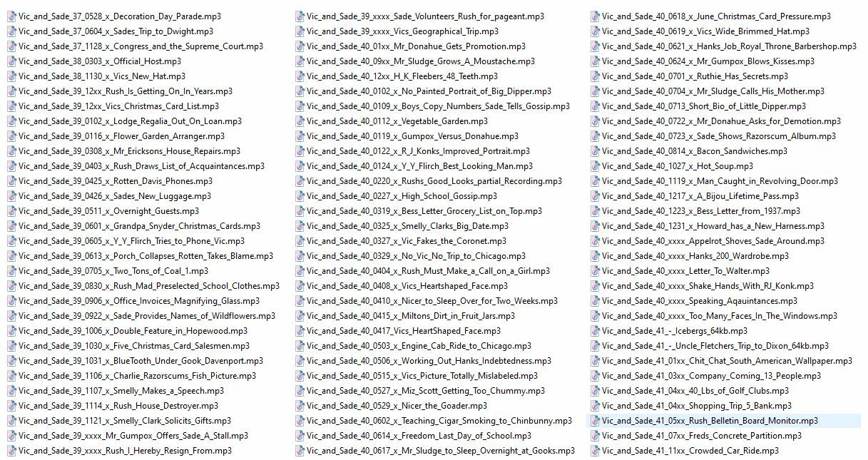 VIC AND SADE 350 Classic Oldtime Radio Shows MP3 On USB Flash Drive
