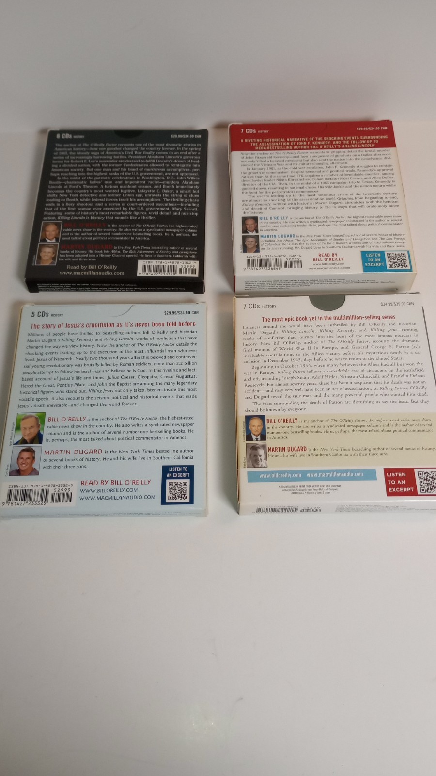 Bill O’Reilly KILLING Collection : Audiobook Box Set of all 4 Killing Books