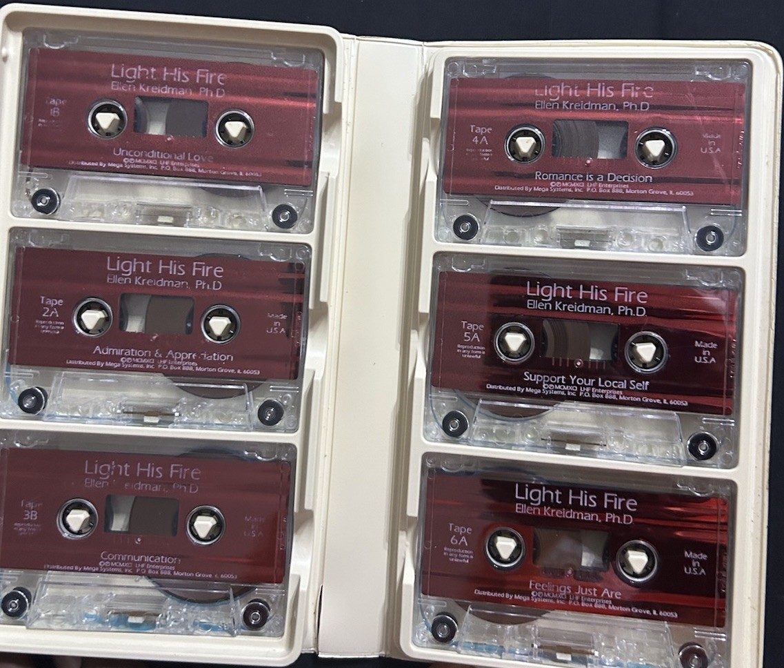 A Vtg. Ellen Kreidman, Ph.D. relationship audio course box set, 1 Cassette Miss