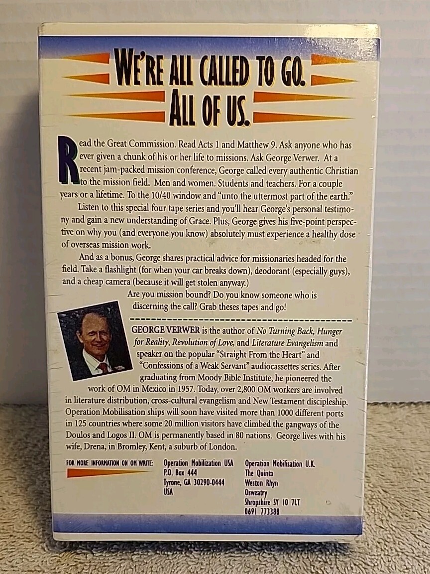 AUDIOBOOK: George Verwer If You’re Not Called To Stay THEN GO 3-CD SET Sealed