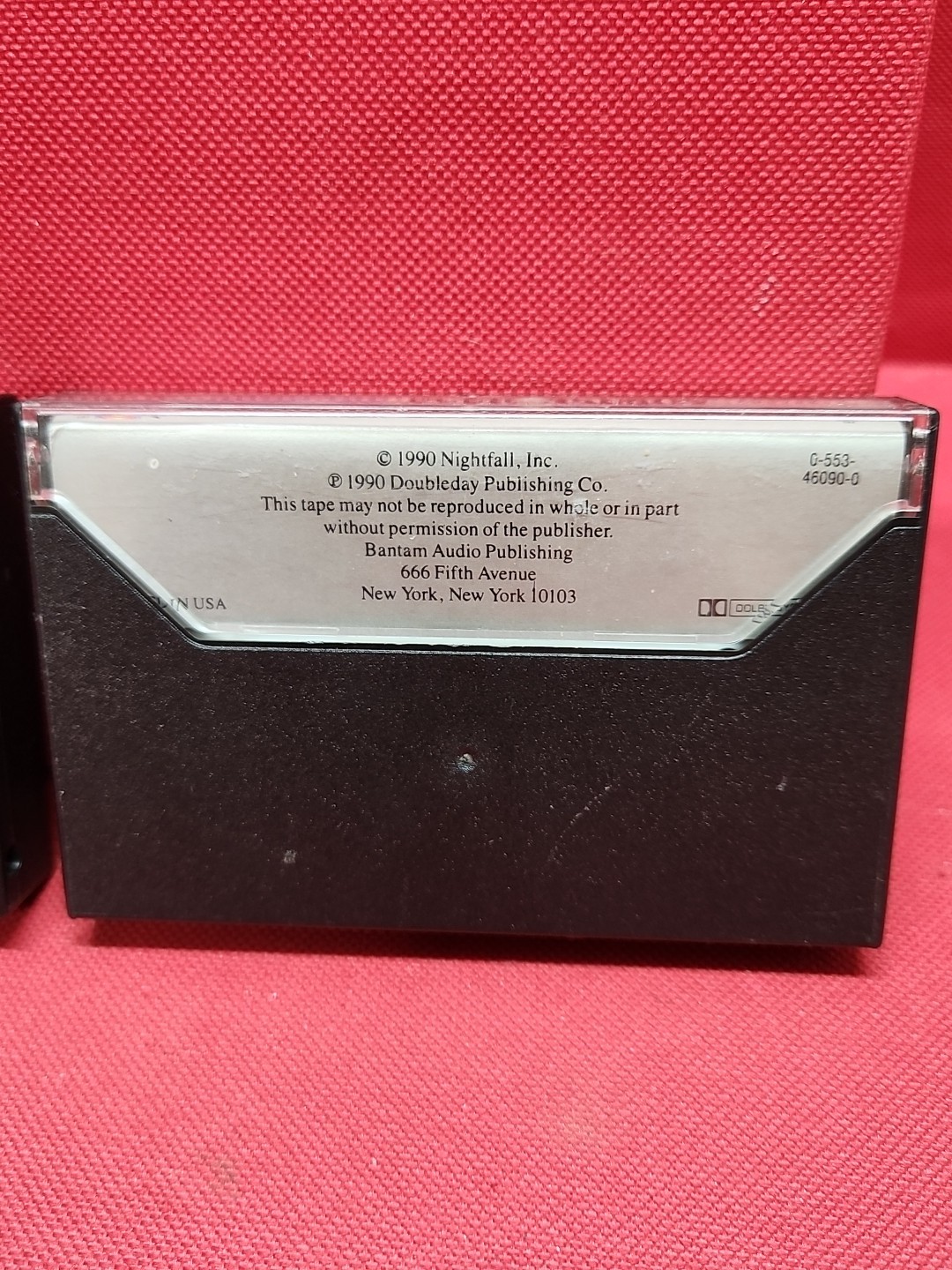 1990 Sci Fi Audio Book 2 Cassettes Nemesis :Isaac Asimov Peter MacNicol Narrates