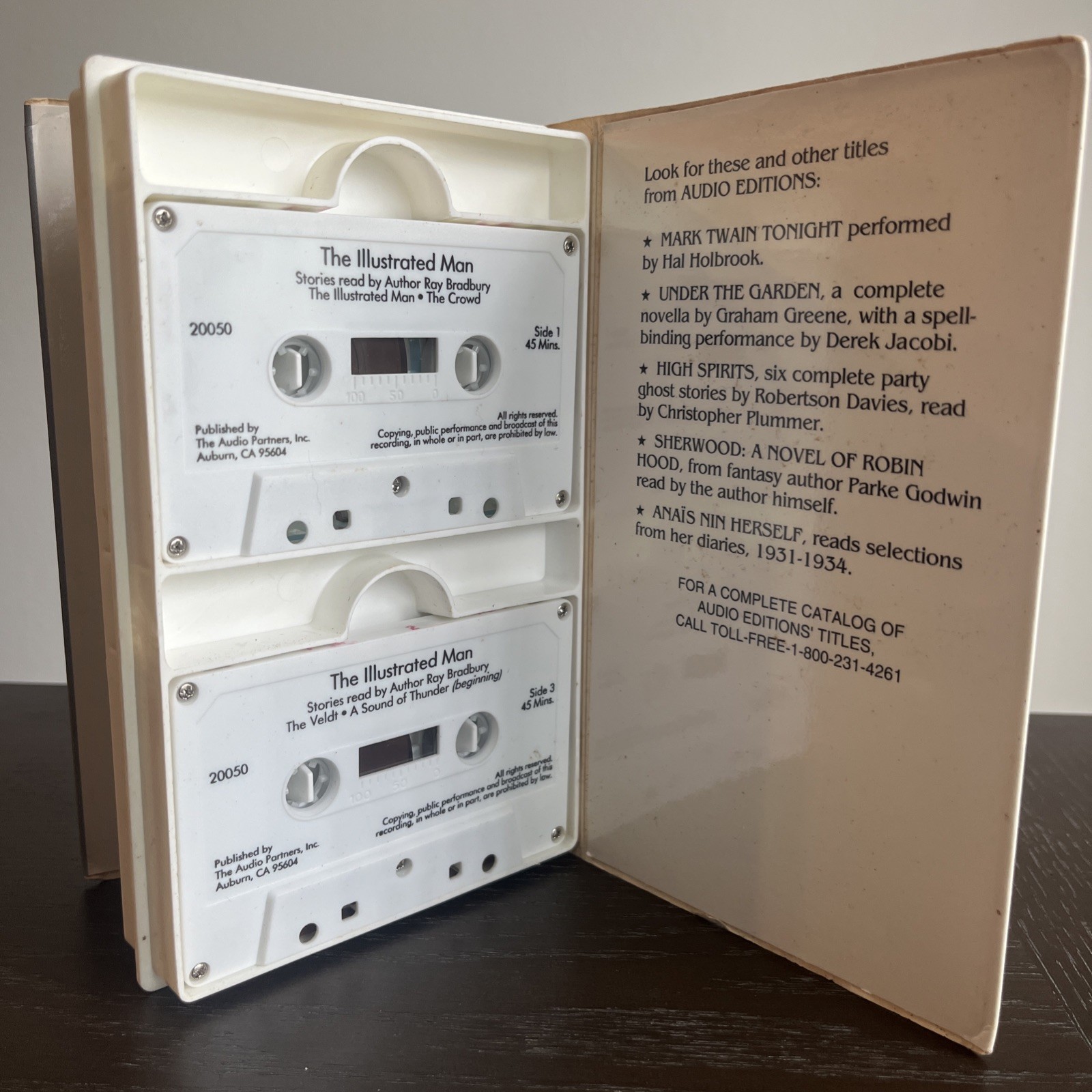 “Ray Bradbury Himself Reads 19 Complete Stories” RARE Cassette Audiobook