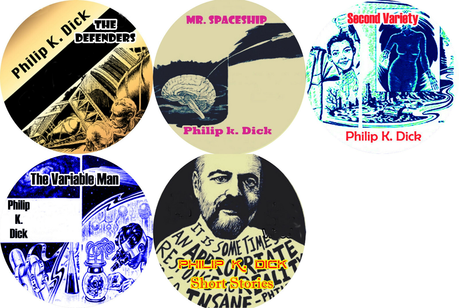 Philip K. Dick LOT of 5 Science Fiction / Mp3 (READ) CD Audiobooks SCI-FI