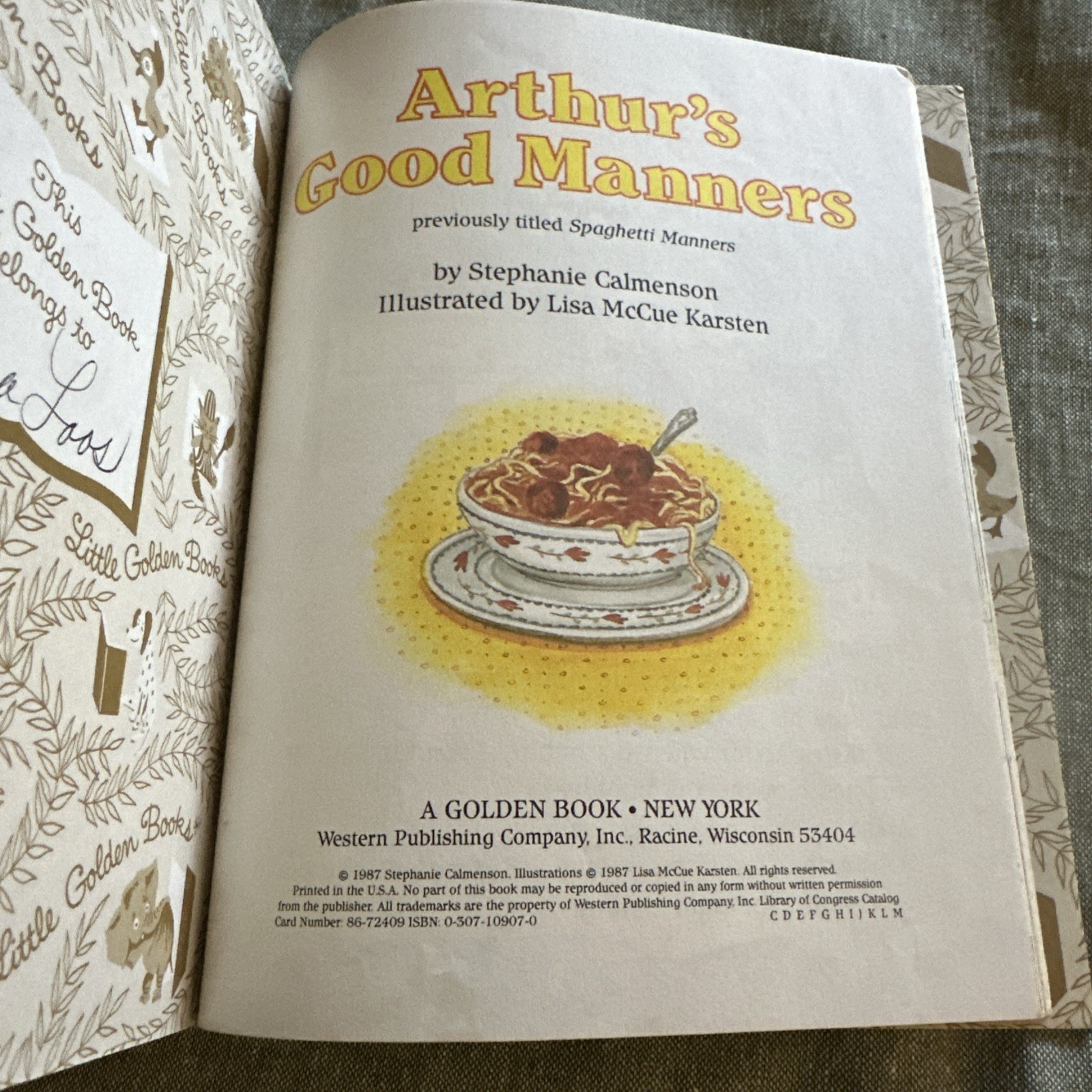 Arthur’s Good MannersA Little Golden Book Stephanie Calmenson