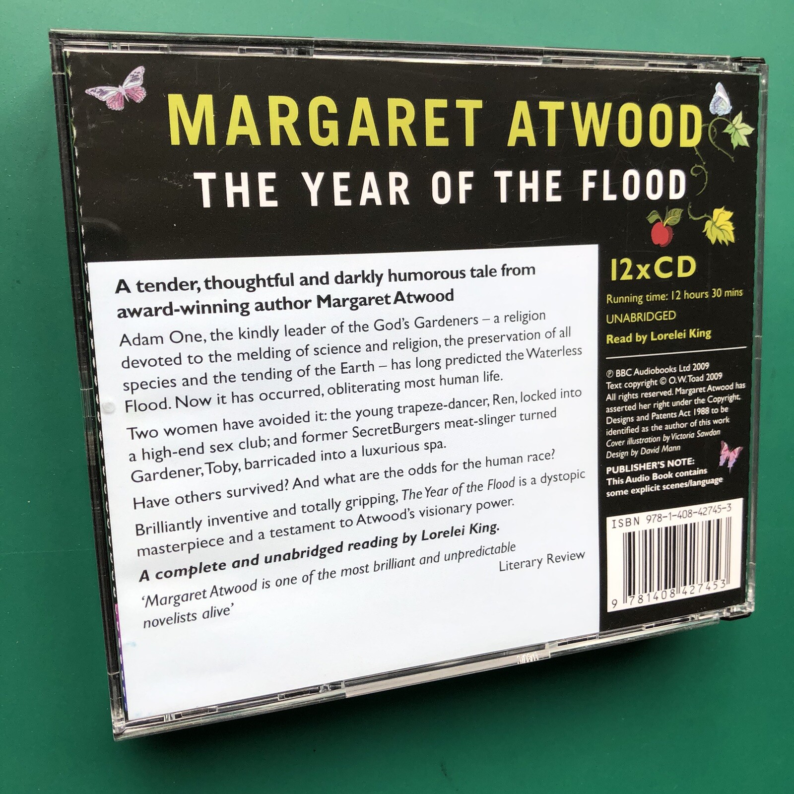 Margaret Atwood THE YEAR OF THE FLOOD Audiobook 12 x CD Boxset BBC Lorelei King