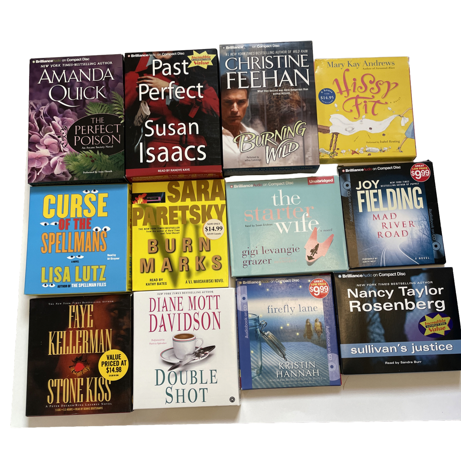Lot Of 12 Audiobooks Romance Mystery Paranormal Fiction By Fielding Lutz Quick +