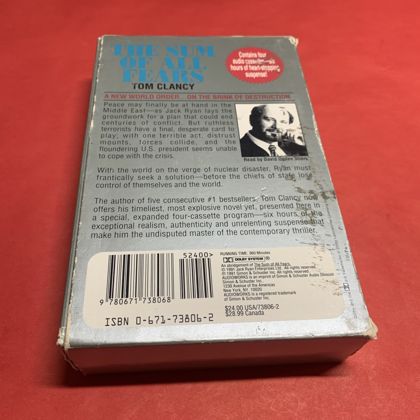 The Sum of All Fears by Tom Clancy (1991, Cassette, Abridged)