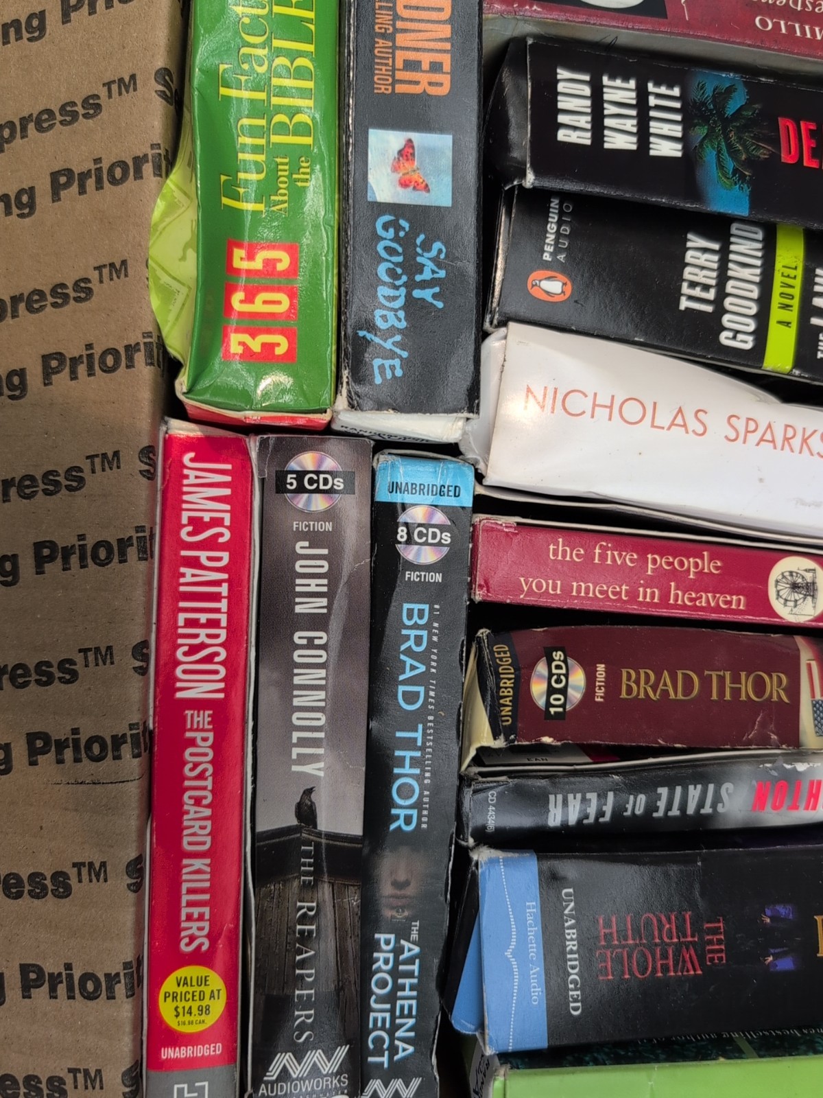 Mixed Lot of 15 Audio Books on CD Thriller Mystery Drama Suspense +More T6#217