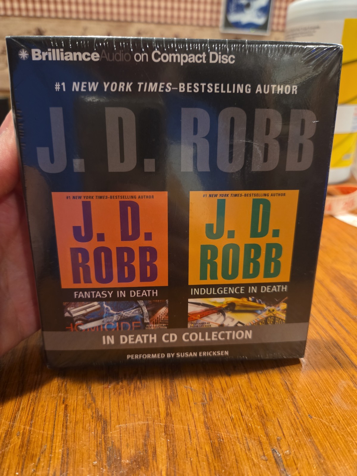 J. D. Robb Fantasy In Death & Indulgence In Death Audio Lot