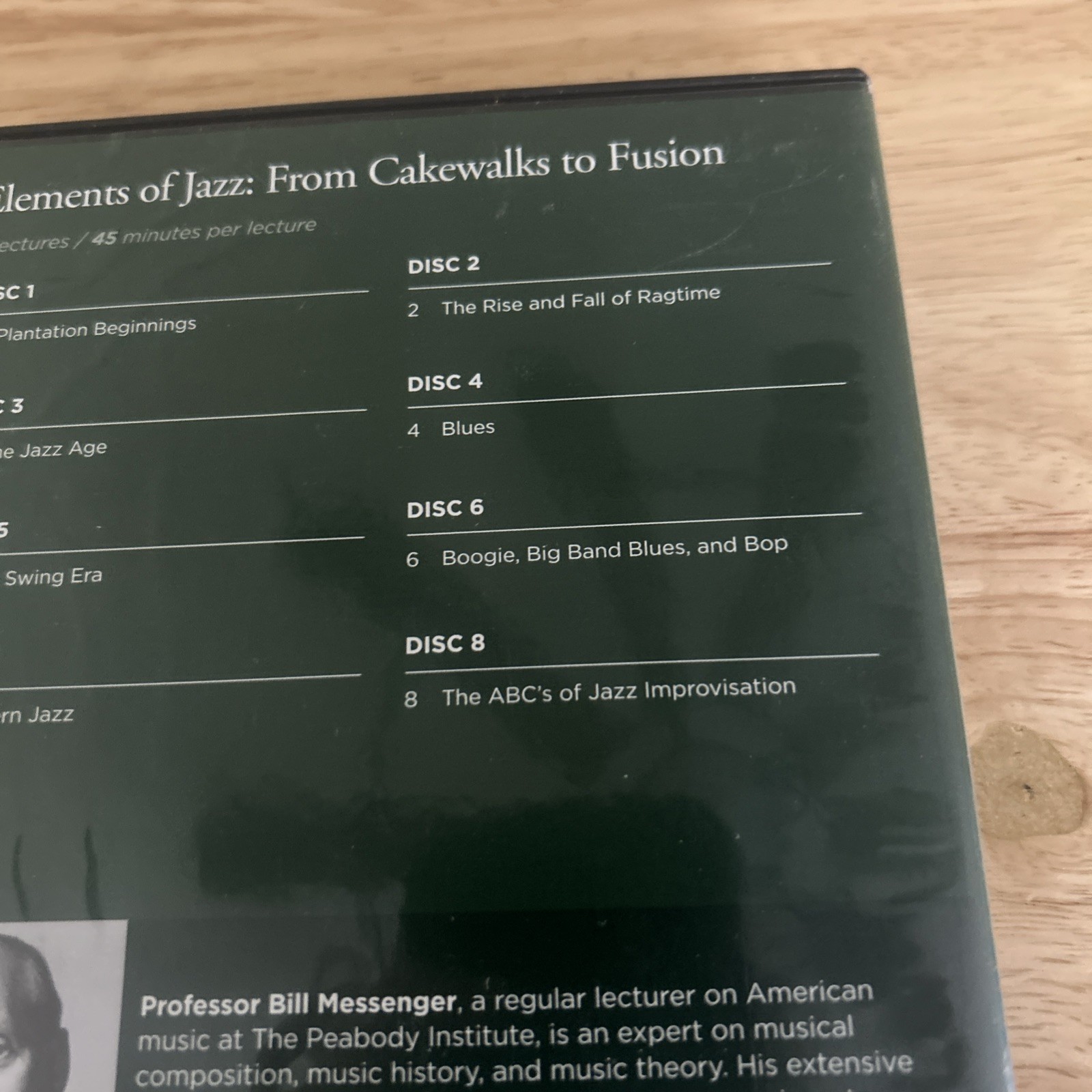 The Great Courses: Elements of Jazz course guidebook & 8 CDs