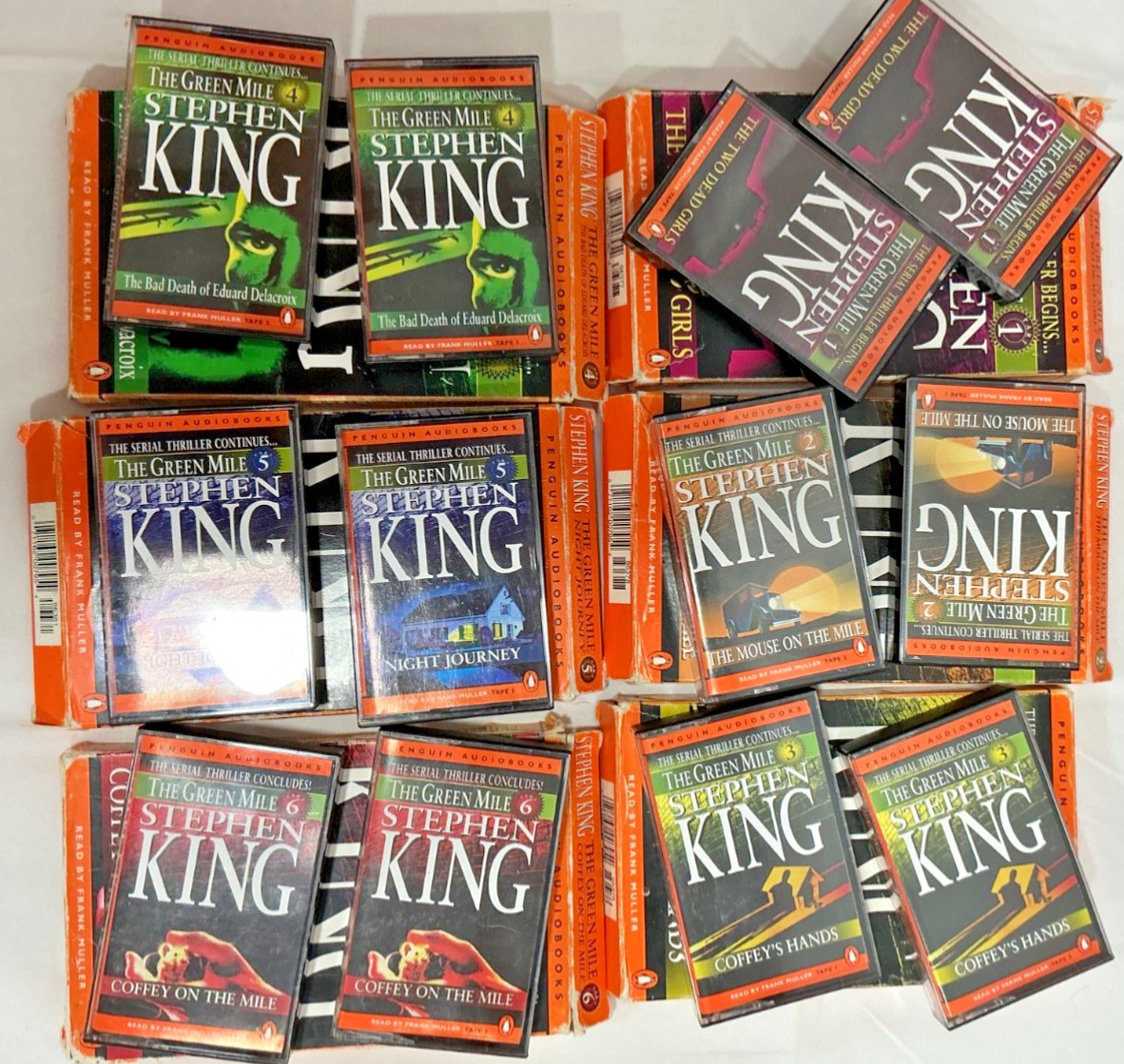 Lot Of 7 STEPHEN KING Audio Books On Cassette- Desperation, Gray Matter, Green M