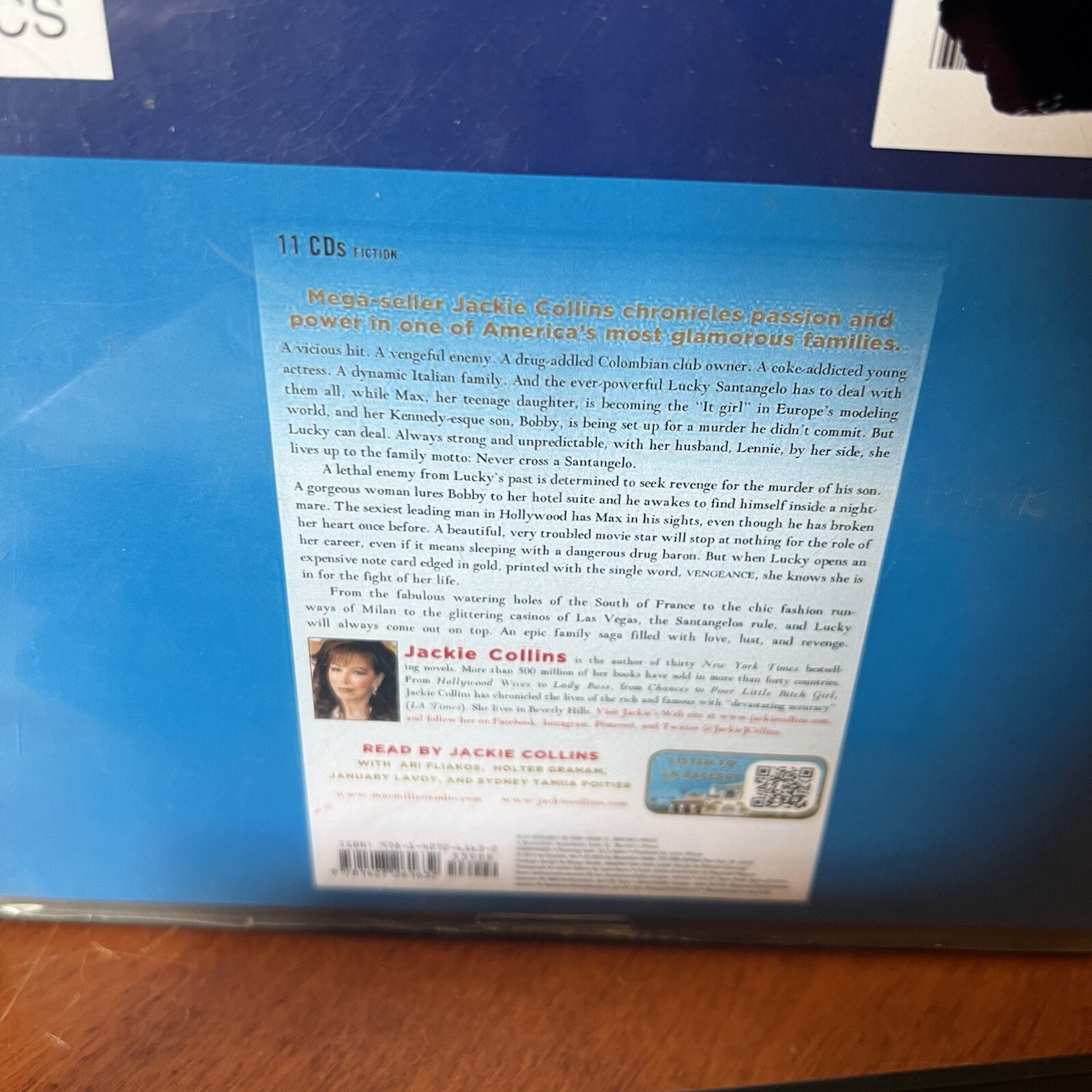 Lot: 3 Jackie Collins Audio Book CD Set The Santangelos Power Trip Confessions