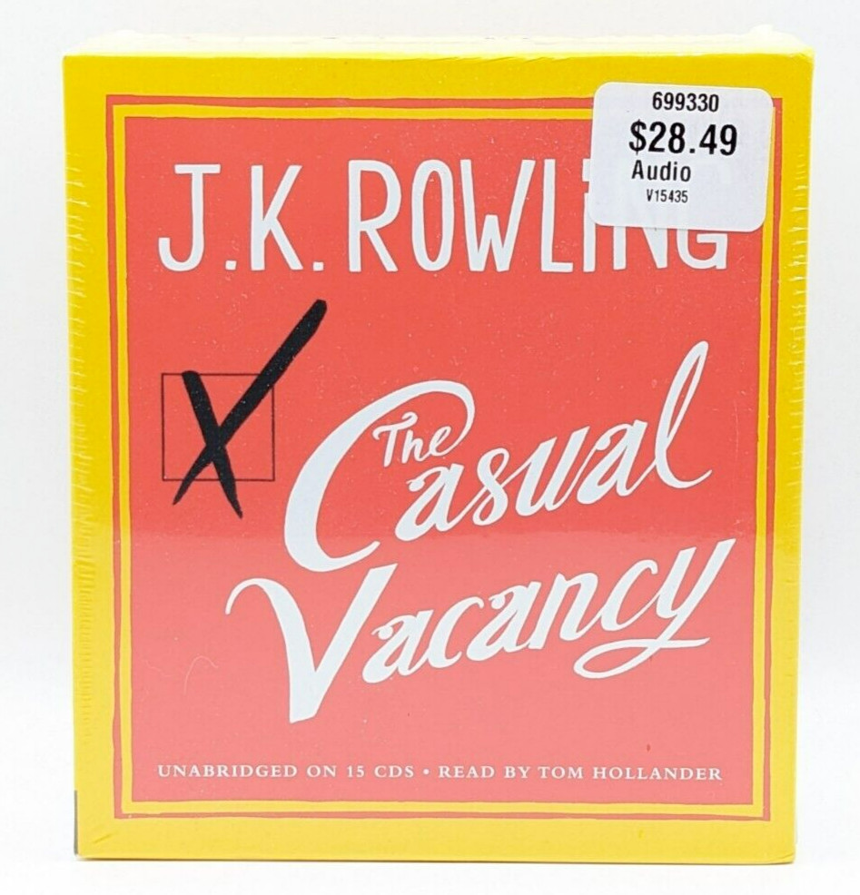 The Casual Vacancy by J.K. Rowling Read by Tom Hollander (15 CD Audiobook) NEW!