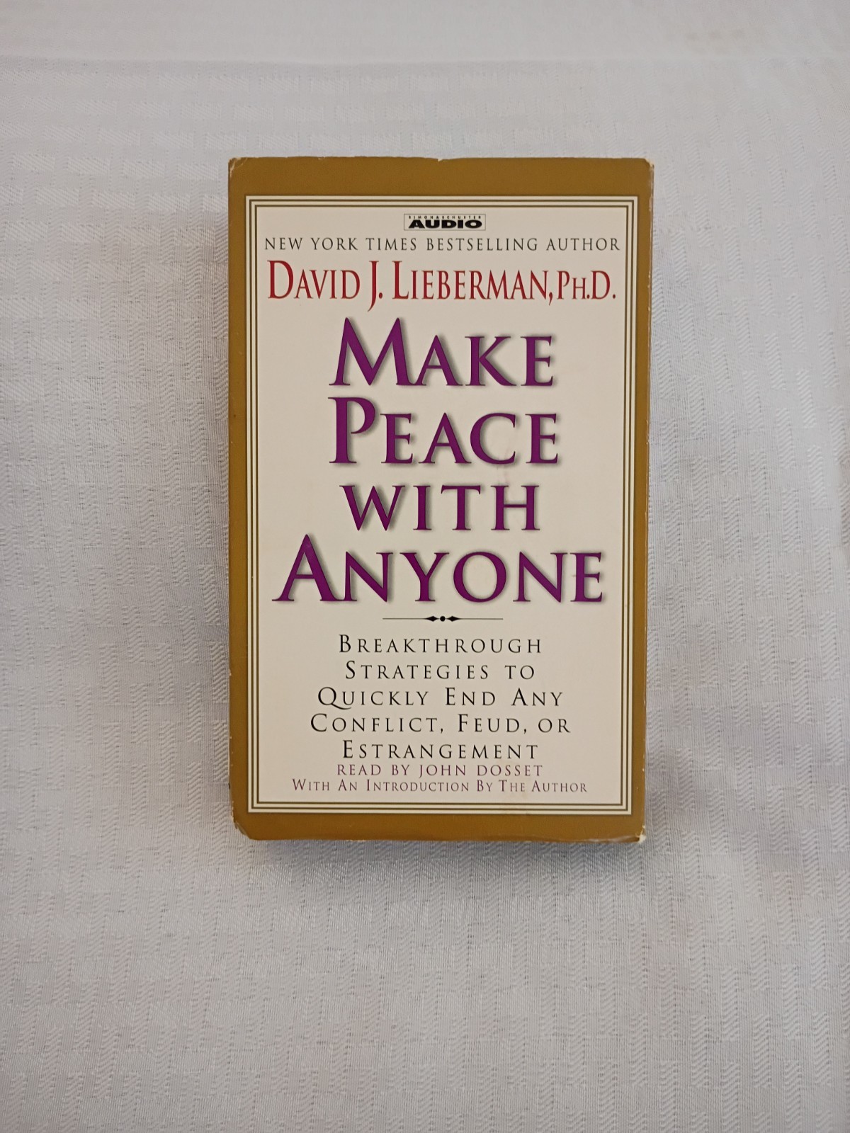 Make Peace with Anyone Audiobook Cassette David J. Lieberman Abridged Dossett