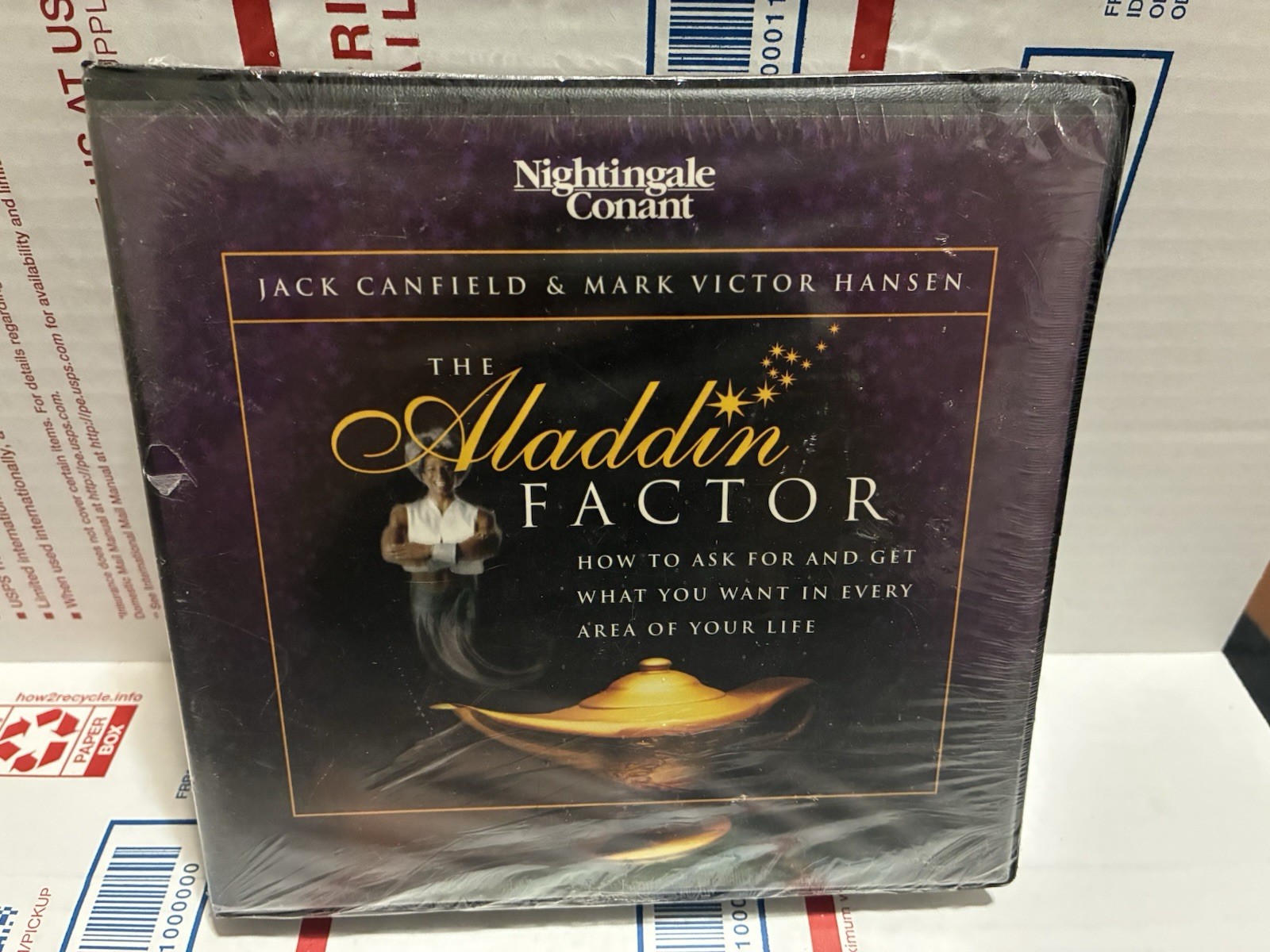 SEALED!! BRAND NEW “The Aladdin Factor» by Jack Canfield & Mark Hansen CD Set