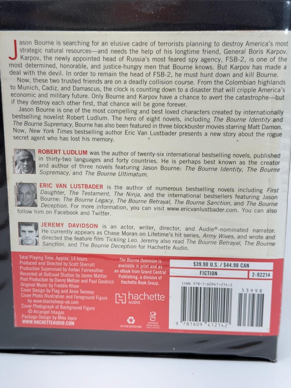 Robert Ludlum’s The Bourne Dominion by Eric Van Lustbader Audiobook CDs