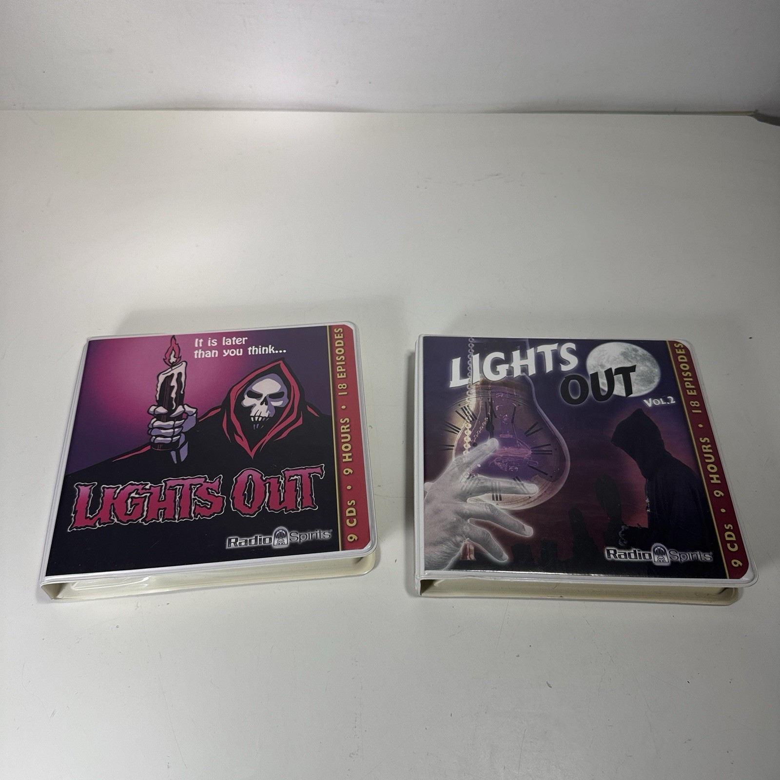 Radio Spirits LIGHTS OUT Show Volume 1 & 2 36 Episodes 18 Audio CD 18 HRS Horror