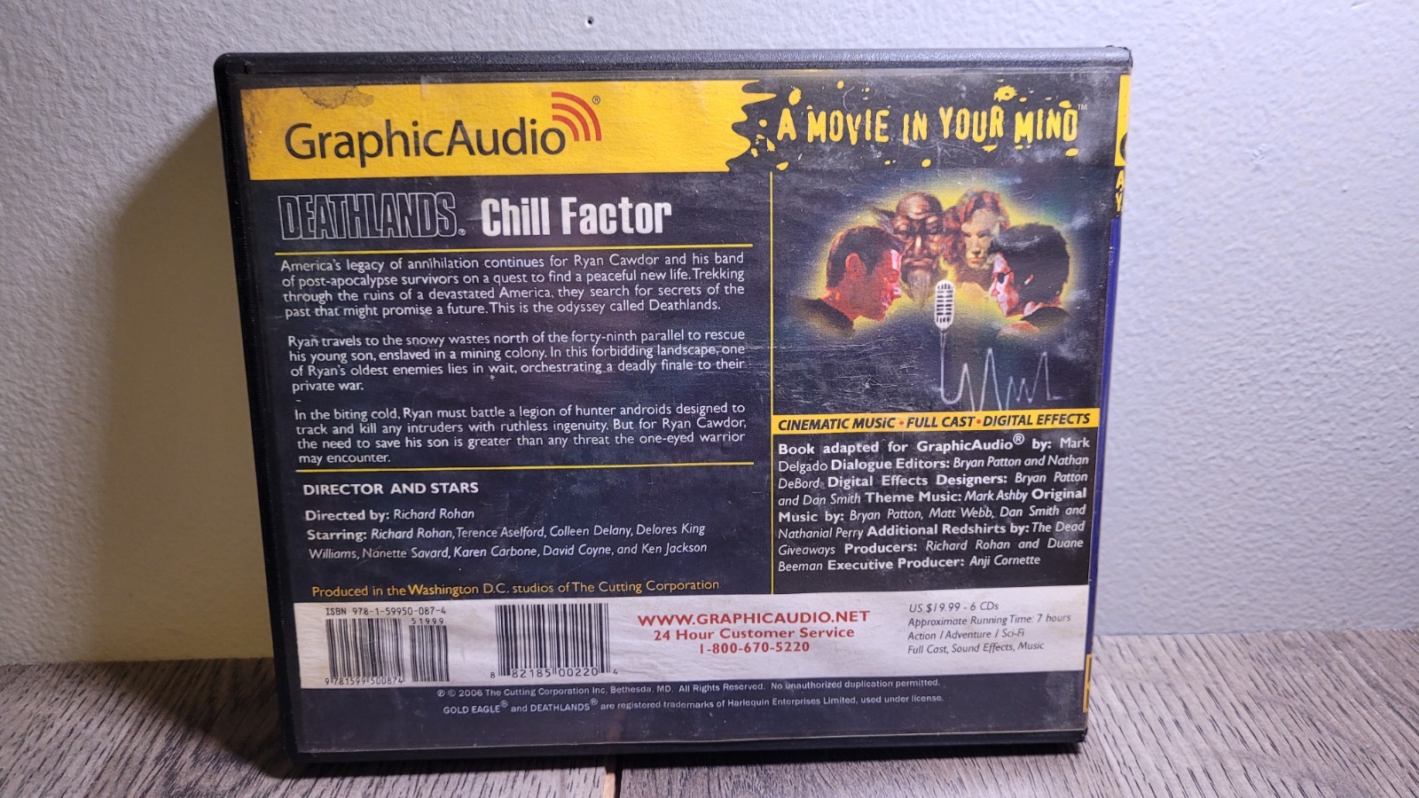 Deathlands #15: Chill Factor Audiobook James Axler Graphic Audio — 6Cds & 7Hrs