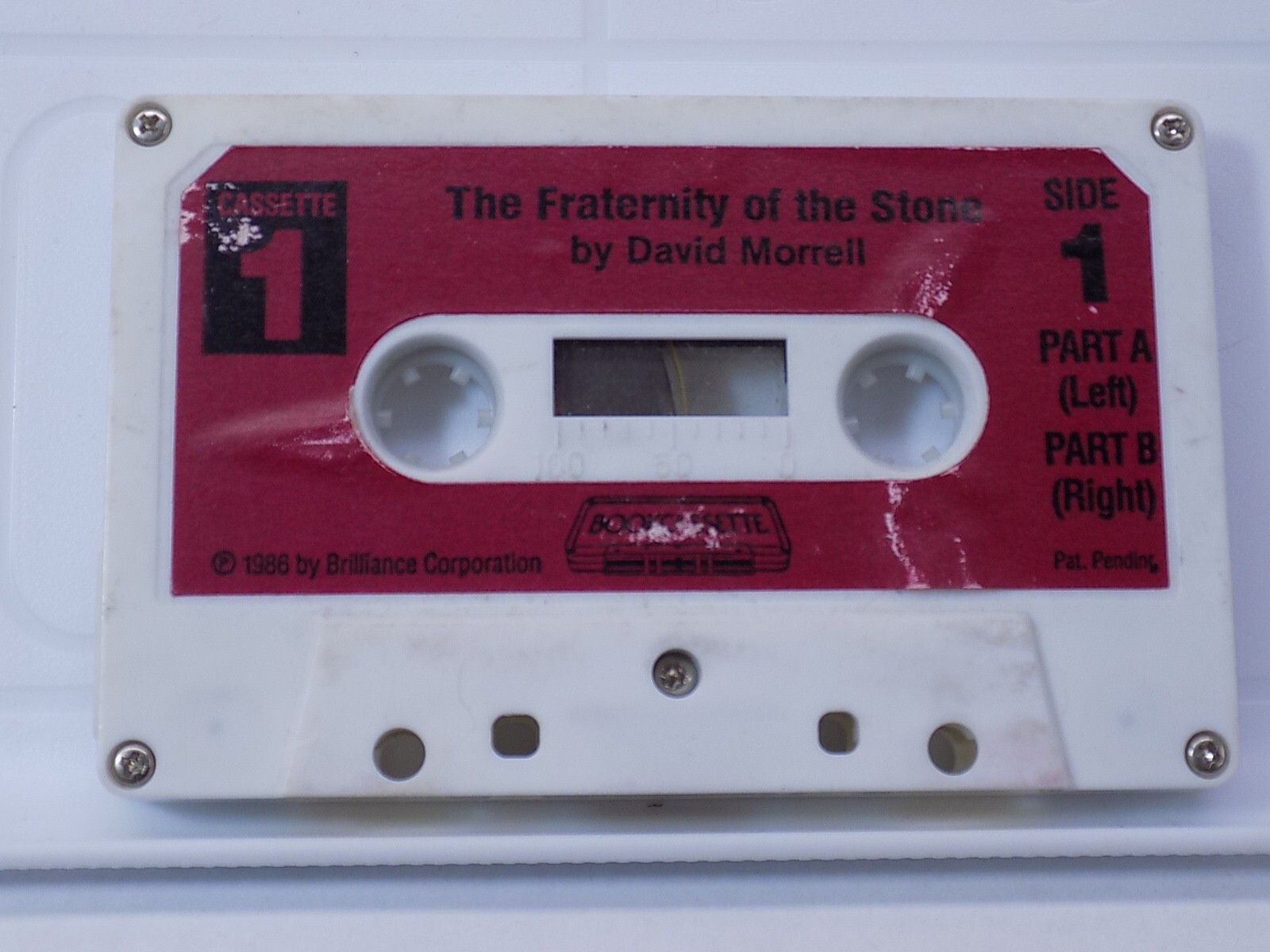 THE FRATERNITY OF THE STONE by DAVID MORRELL Tape #1 (Audiobook, Cassette, 1986)