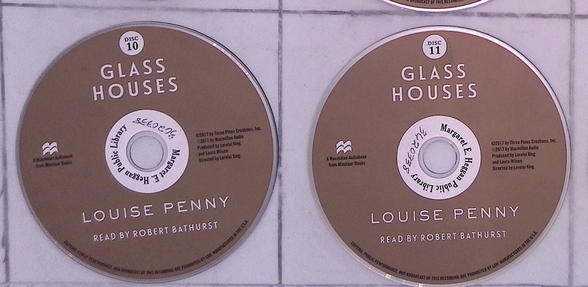 Glass Houses a novel by Author: Louise Penny 11-CD Audiobook (Missing Disc 3)