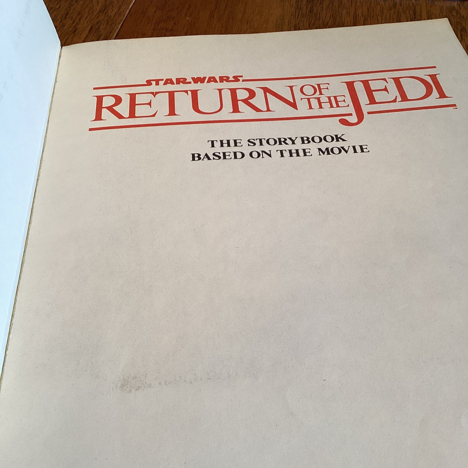 Vintage 1983 Random House Star Wars RETURN OF THE JEDI Storybook Paperback