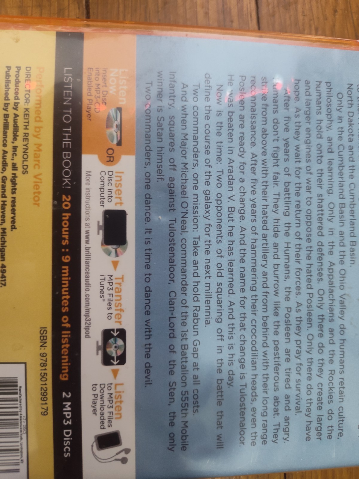 Audiobook mp3 CD Brilliance Audio 20hr 9 min 2 discs