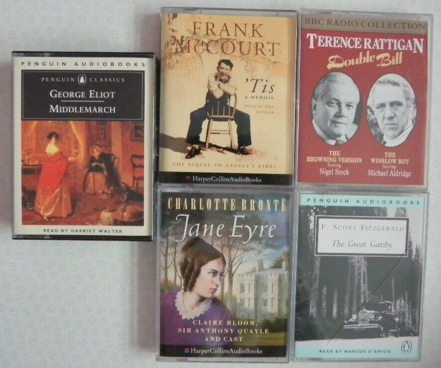 Job Lot Bundle 5 Audio Books Tapes Classical Literature genre George Eliot Middl
