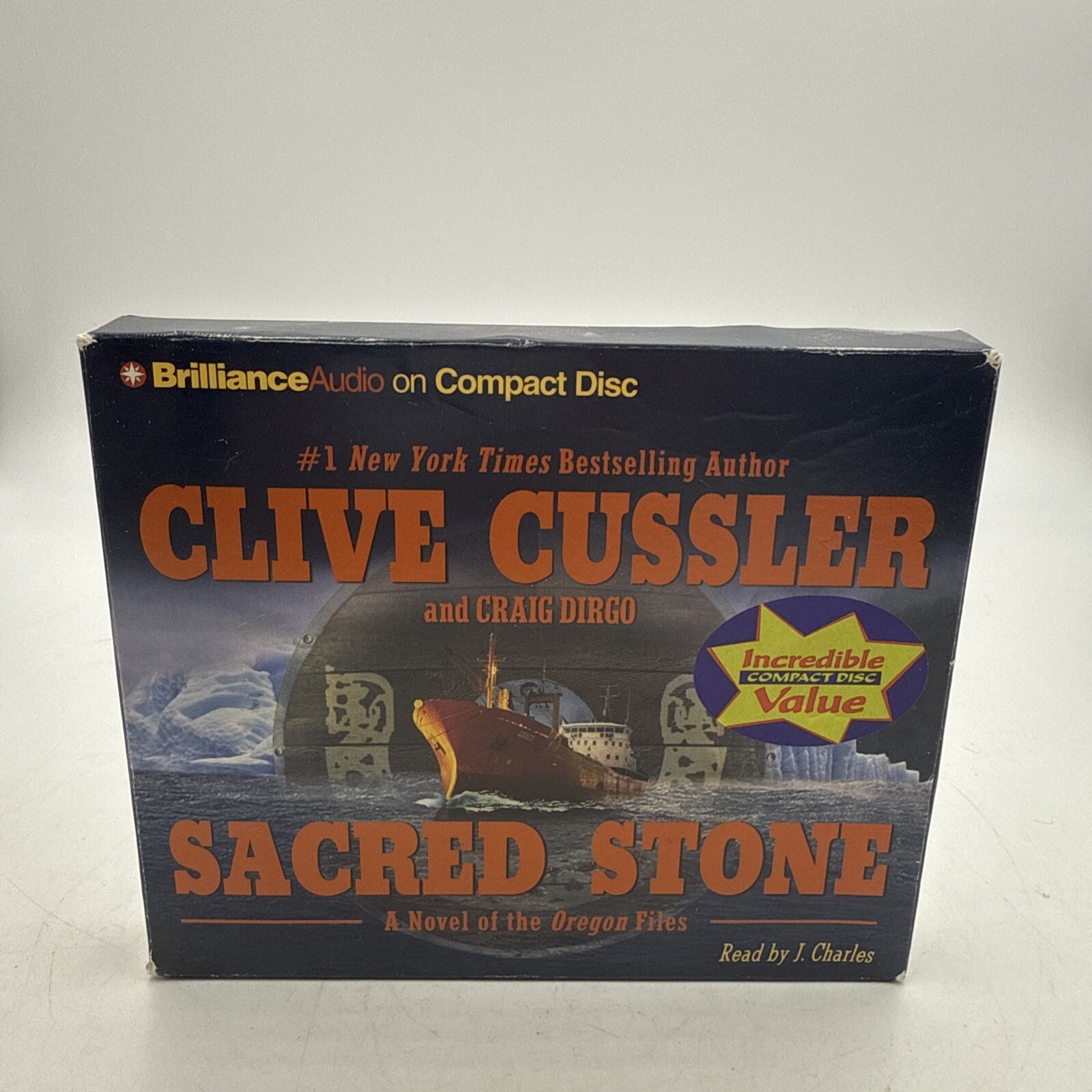 Sacred Stone by Clive Cussler & Craig Dirgo Audio book. 5 CDs. 6 hrs.