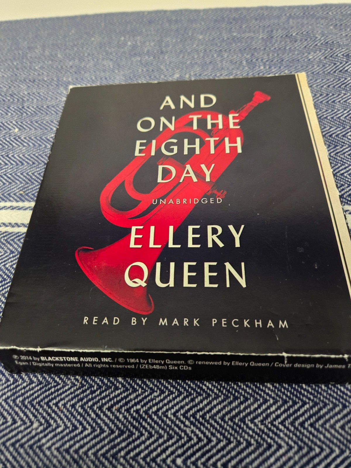Lot of 3 Ellery Queen AUDIOBOOKS On 8th Day Scarlett Letters Door Between