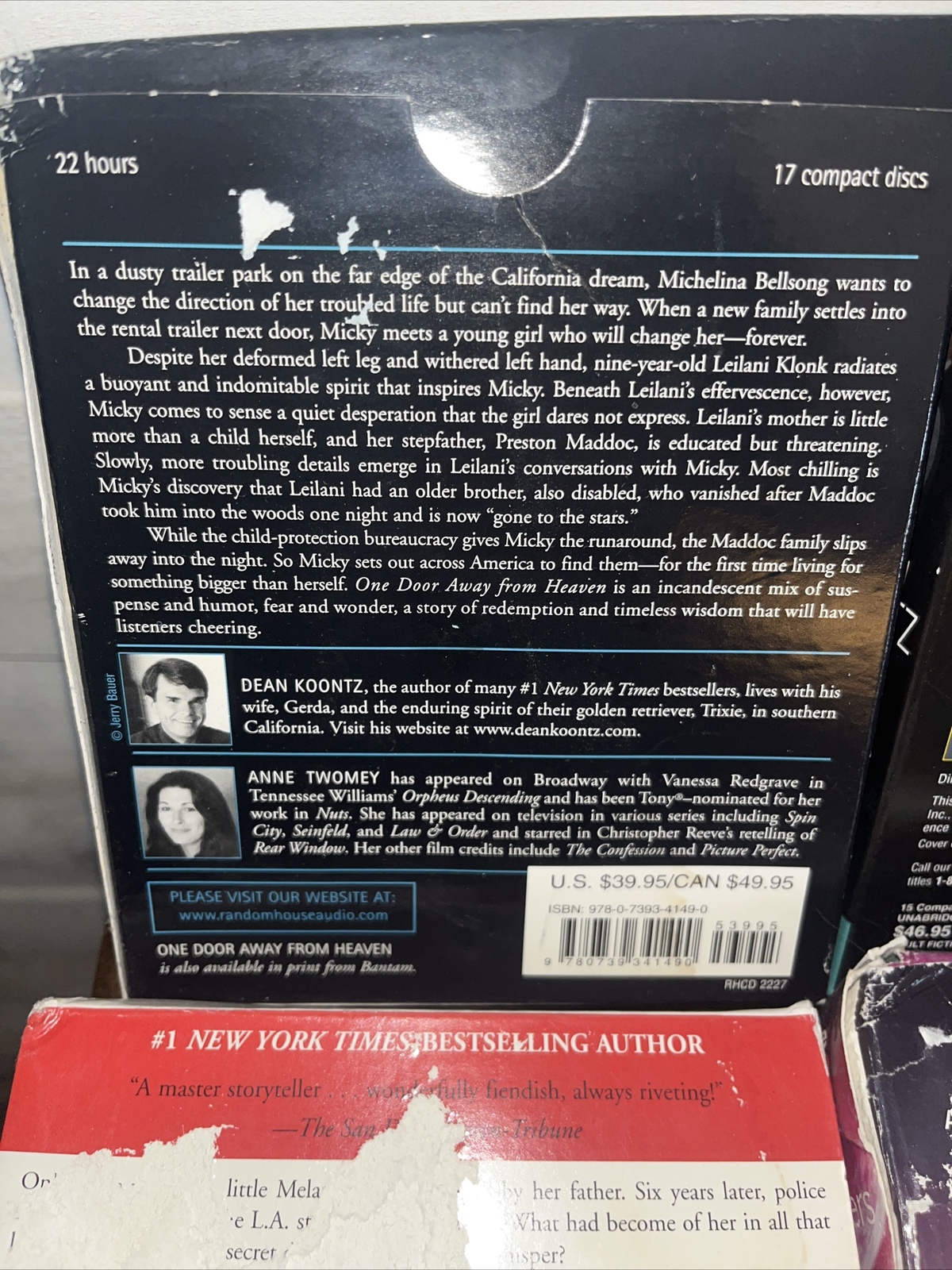 DEAN KOONTZ — Lot of 7 Audiobooks — Relentless, Your Hearts Belongs To Me. etc..